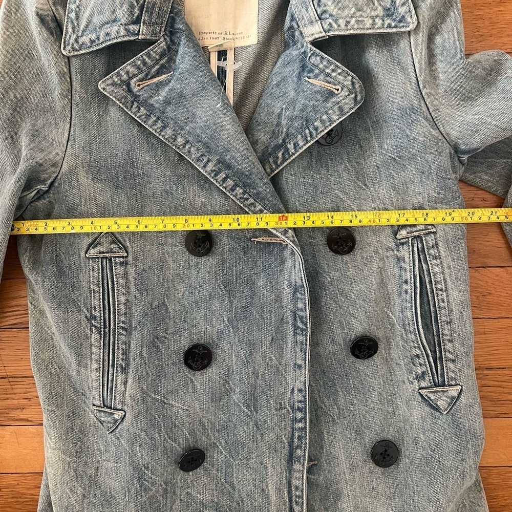 Denim & Supply Ralph Lauren classic denim peacoat. Size SMALL Unisex. - Picture 5 of 6